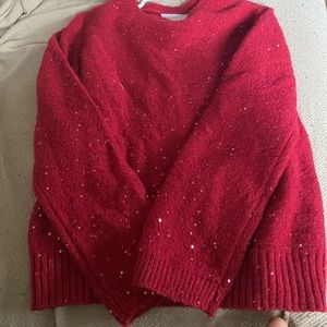 Red winter sweater